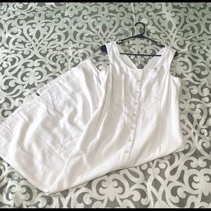 White Maxi Lined Dress